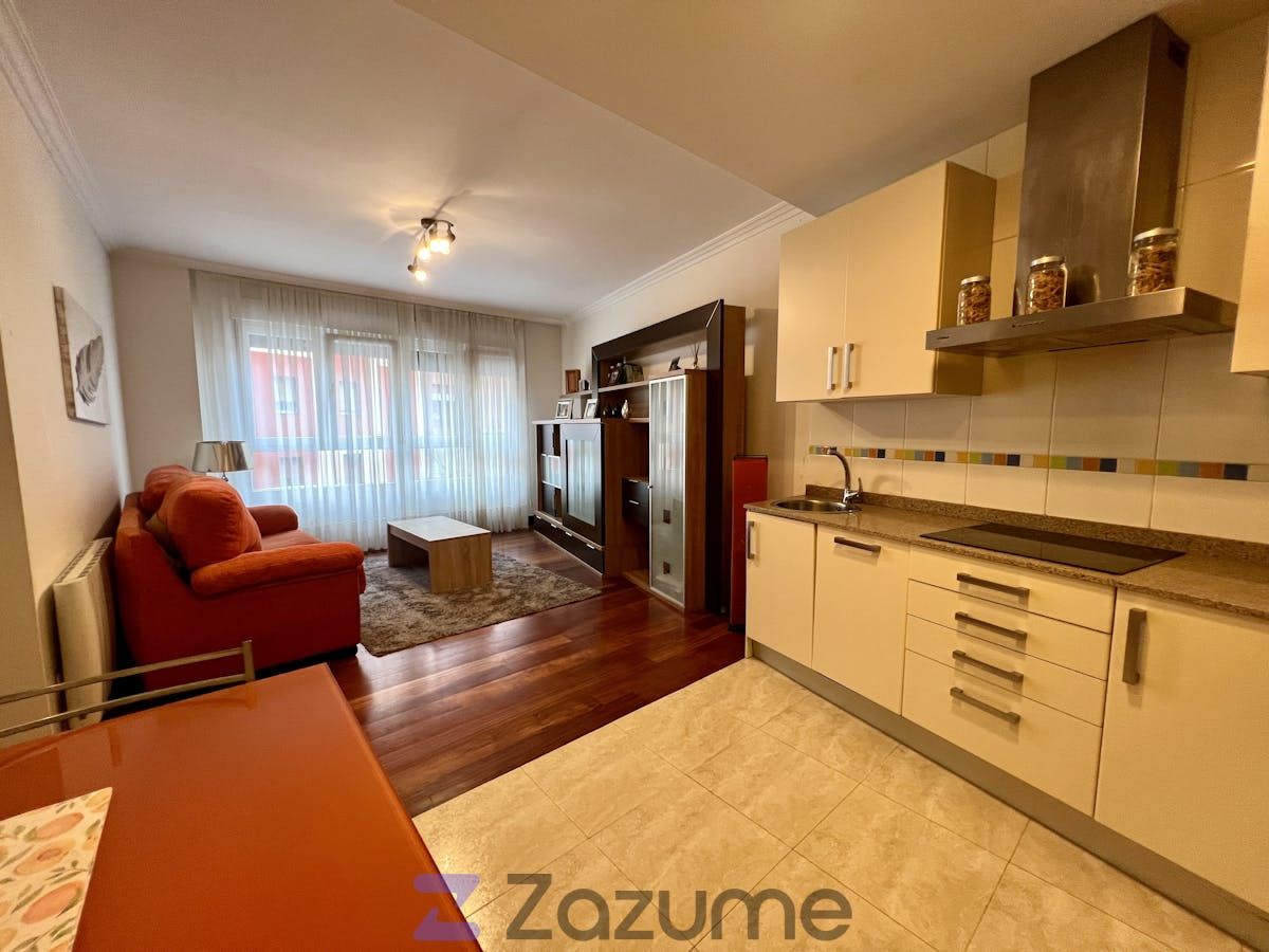 Living room of Flat to rent in Barakaldo   with Heating, Parquet flooring and Furnished