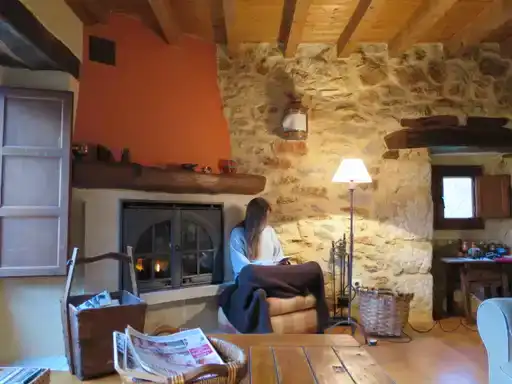 Sala de estar de Casa o chalet en venta en Merindad de Sotoscueva con Calefacción, Jardín privado y Amueblado