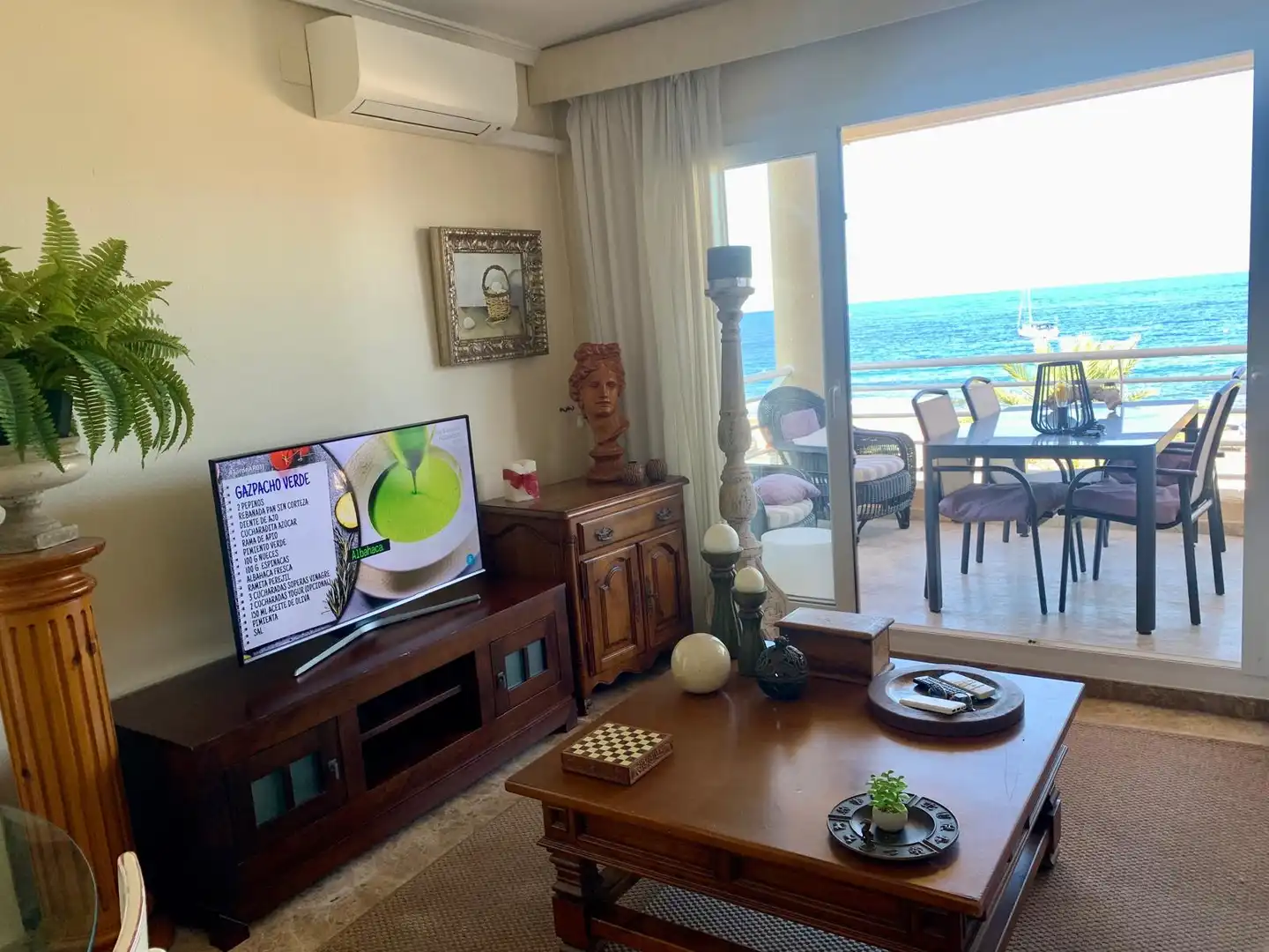 Living room of Apartments for rent in Jávea / Xàbia  with Air Conditioner, Heating and Furnished