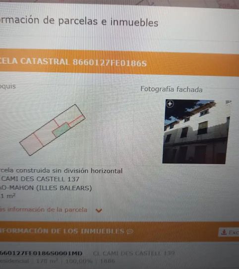 Foto 2 de Casa adosada en venta en Camí Des Castell, 137, Tanques del Carme - Fort de l'Eau, Maó - Mahón