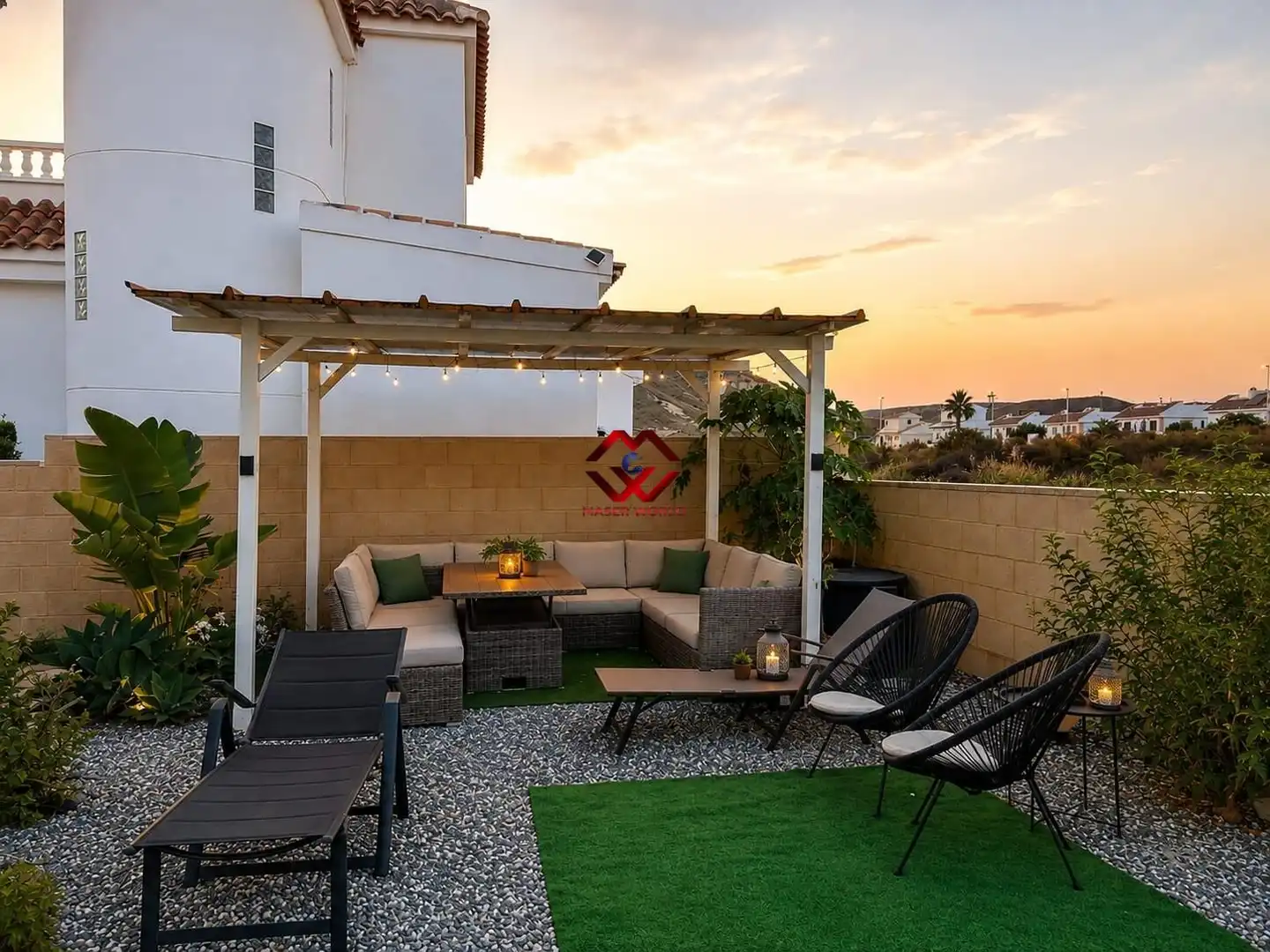 Terrassa de Casa o xalet en venda en Mazarrón amb Aire condicionat, Calefacció i Jardí privat