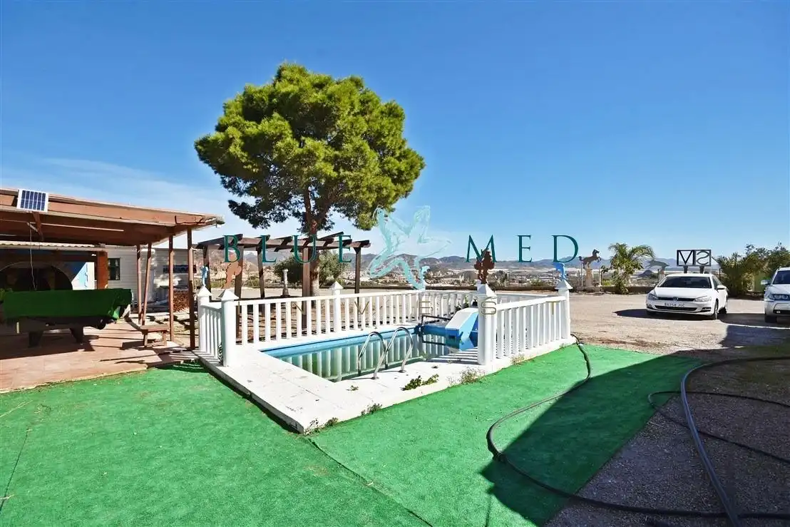 Jardí de Casa o xalet en venda en Mazarrón amb Jardí privat, Piscina i Moblat