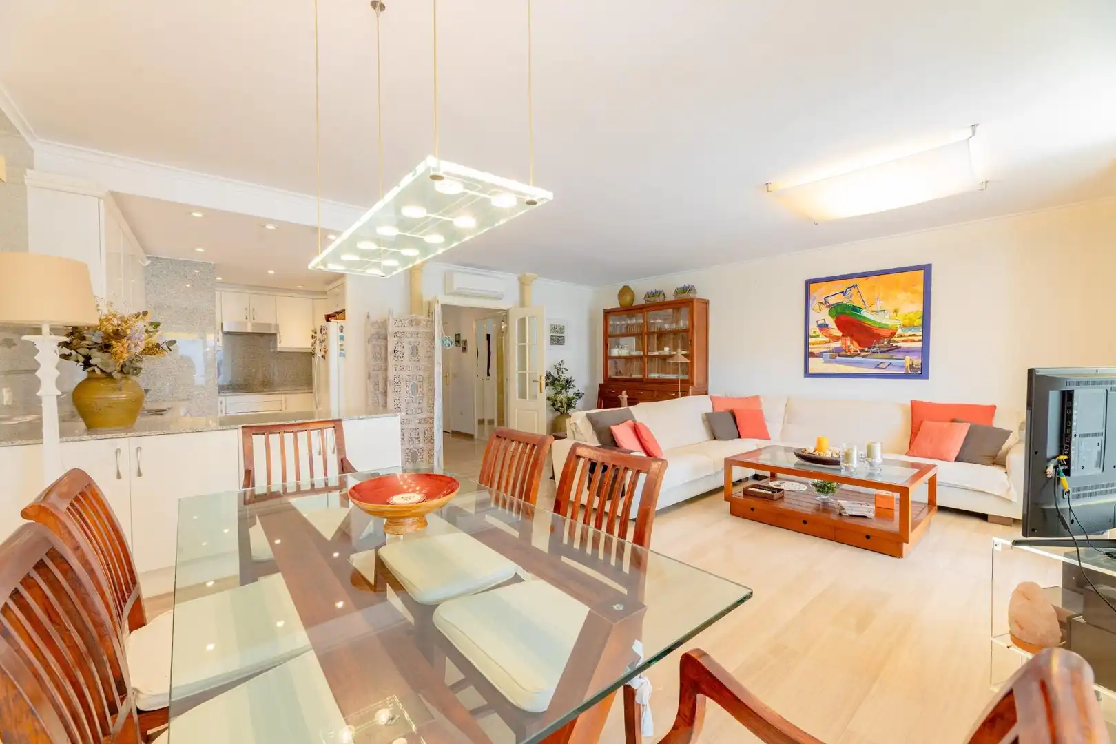 Comedor de Piso en venta en Jávea / Xàbia con Aire acondicionado, Jardín privado y Terraza