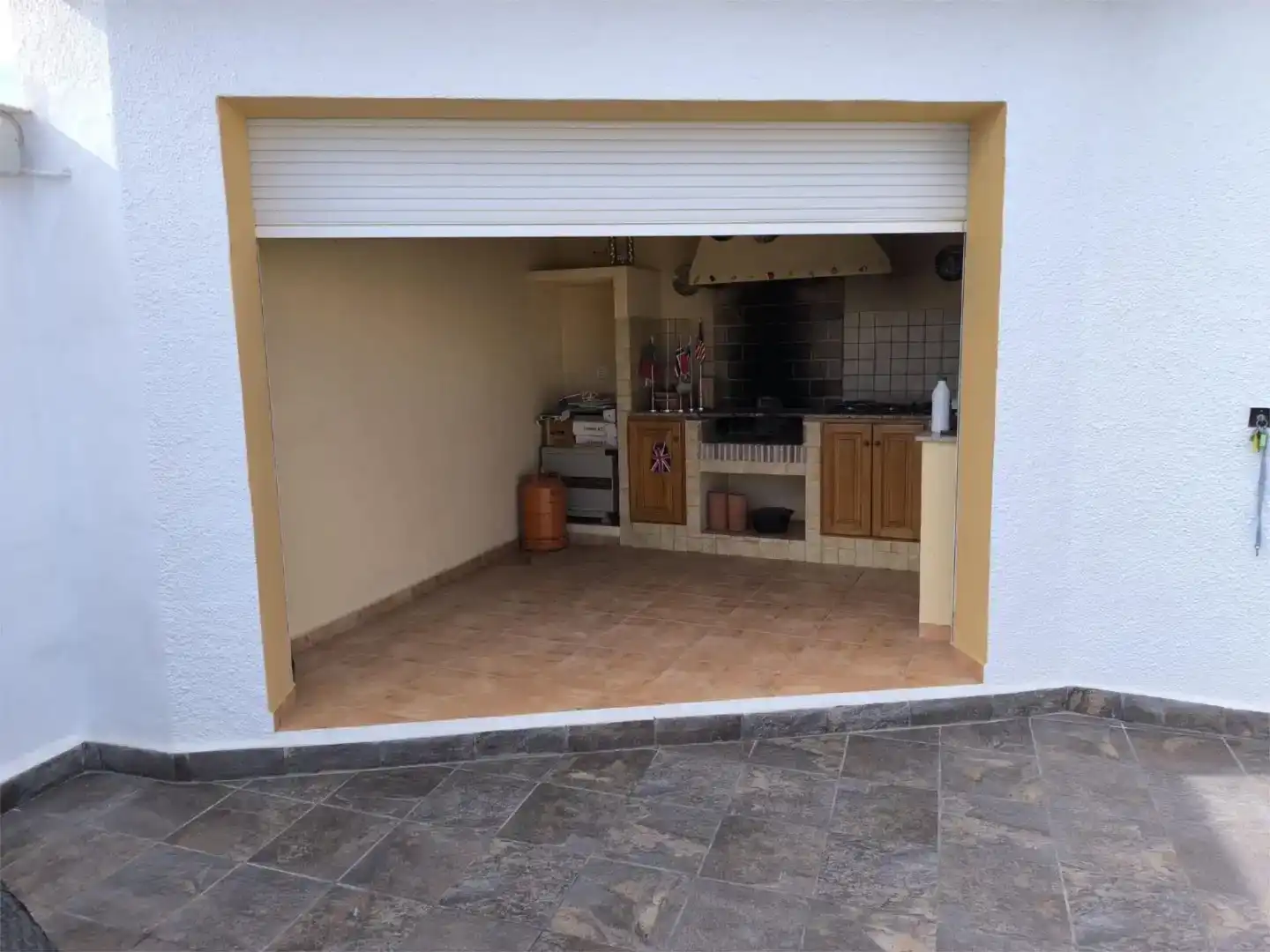 Kitchen of Flat for sale in Calpe / Calp  with Air Conditioner, Private garden and Swimming Pool