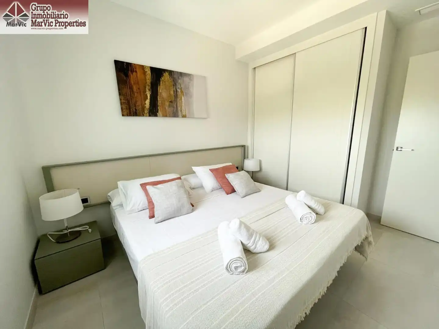 Schlafzimmer von Wohnung zum Verkauf in Benidorm mit Terrasse, Möbliert und Gemeinschaftspool