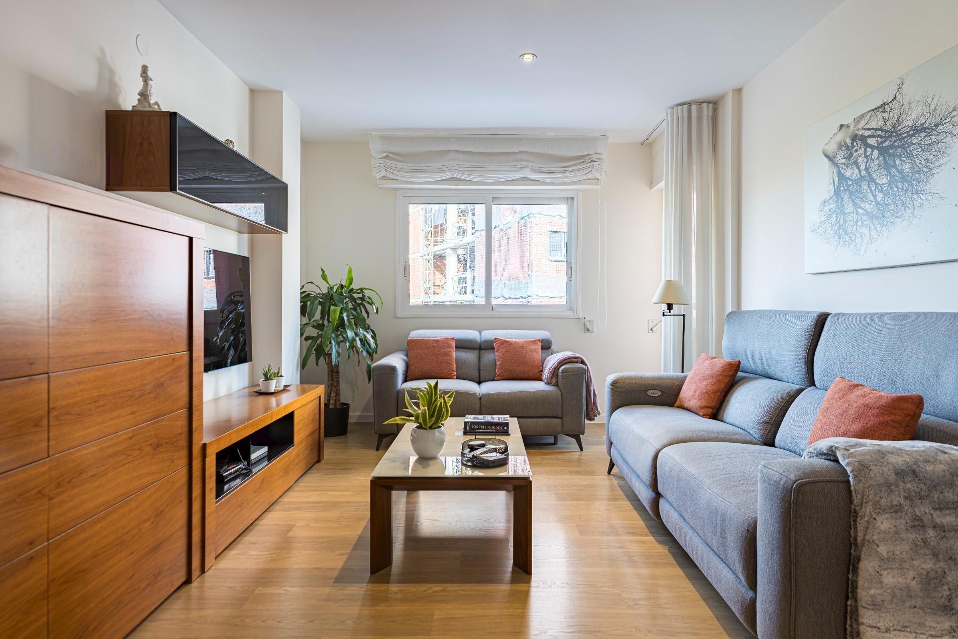 Living room of Flat for sale in  Murcia Capital  with Air Conditioner, Private garden and Storage room