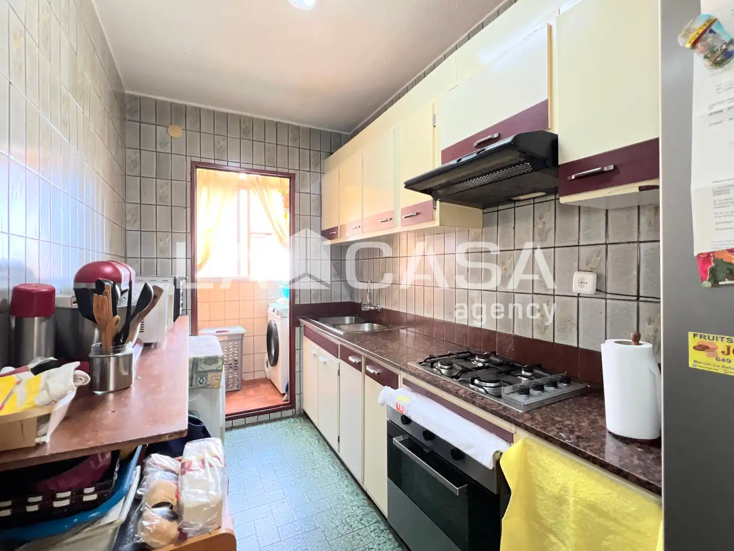 Kitchen of Flat for sale in Badalona  with Balcony