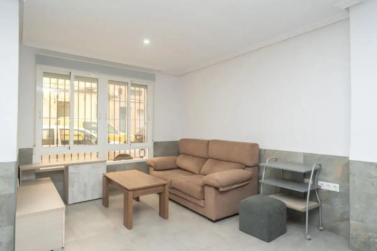 Sala d'estar de Planta baixa en venda en Elche / Elx amb Calefacció, Terrassa i Moblat