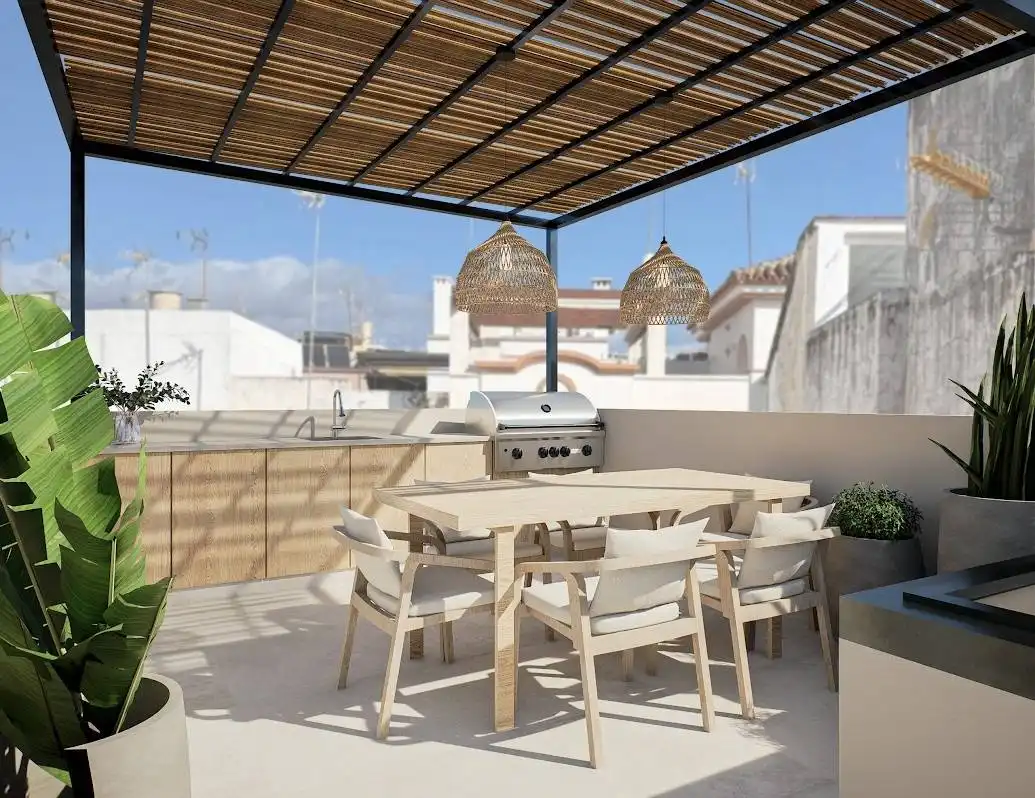 Terrassa de Casa adosada en venda en Estepona Pueblo
