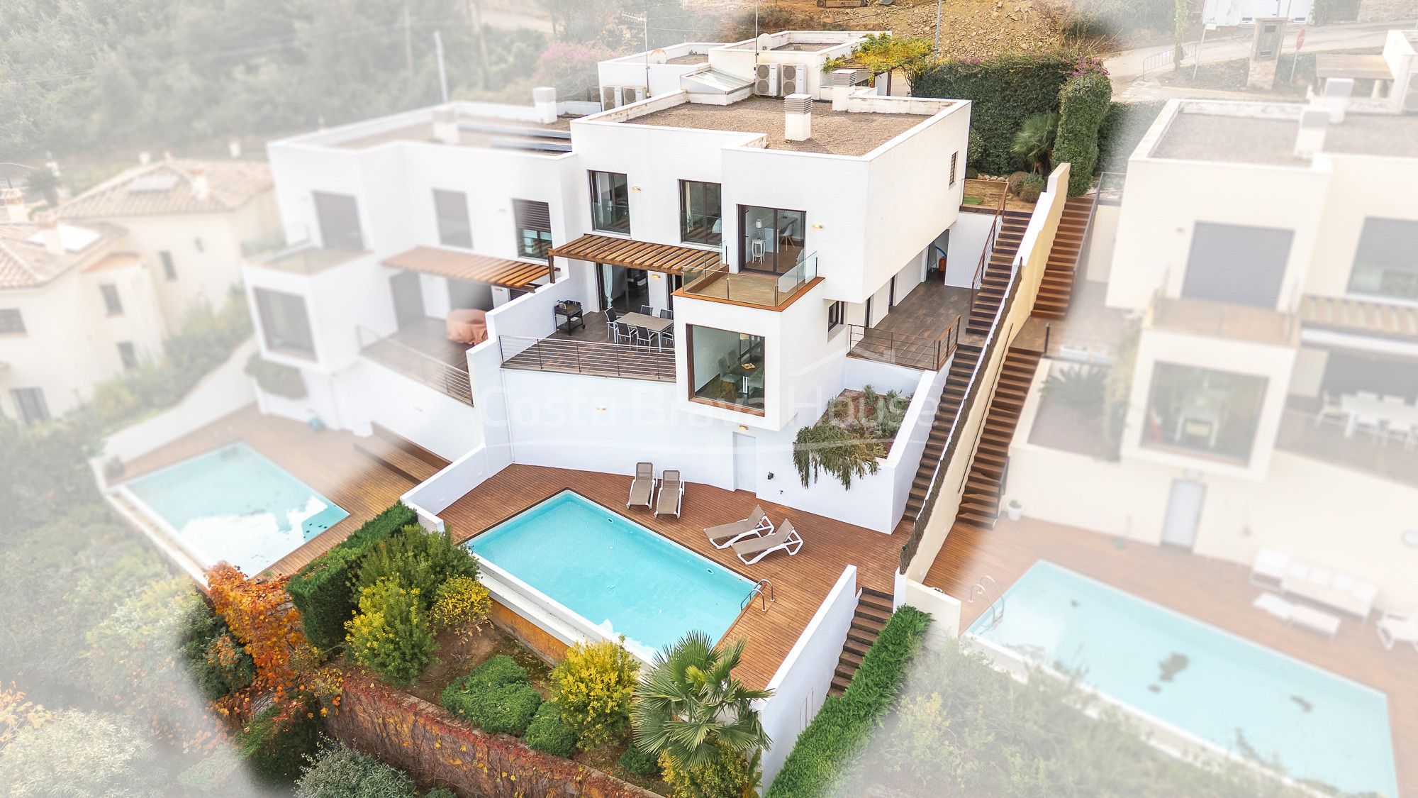 Exterior view of Single-family semi-detached for sale in Begur  with Air Conditioner, Heating and Private garden