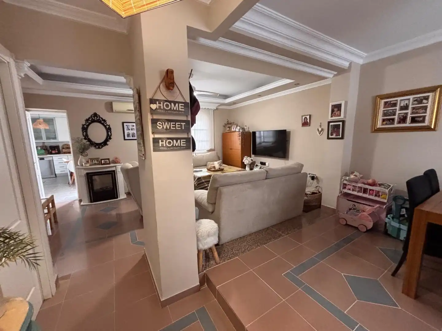 Sala de estar de Casa o chalet en venta en Málaga con Aire acondicionado, Terraza y Trastero