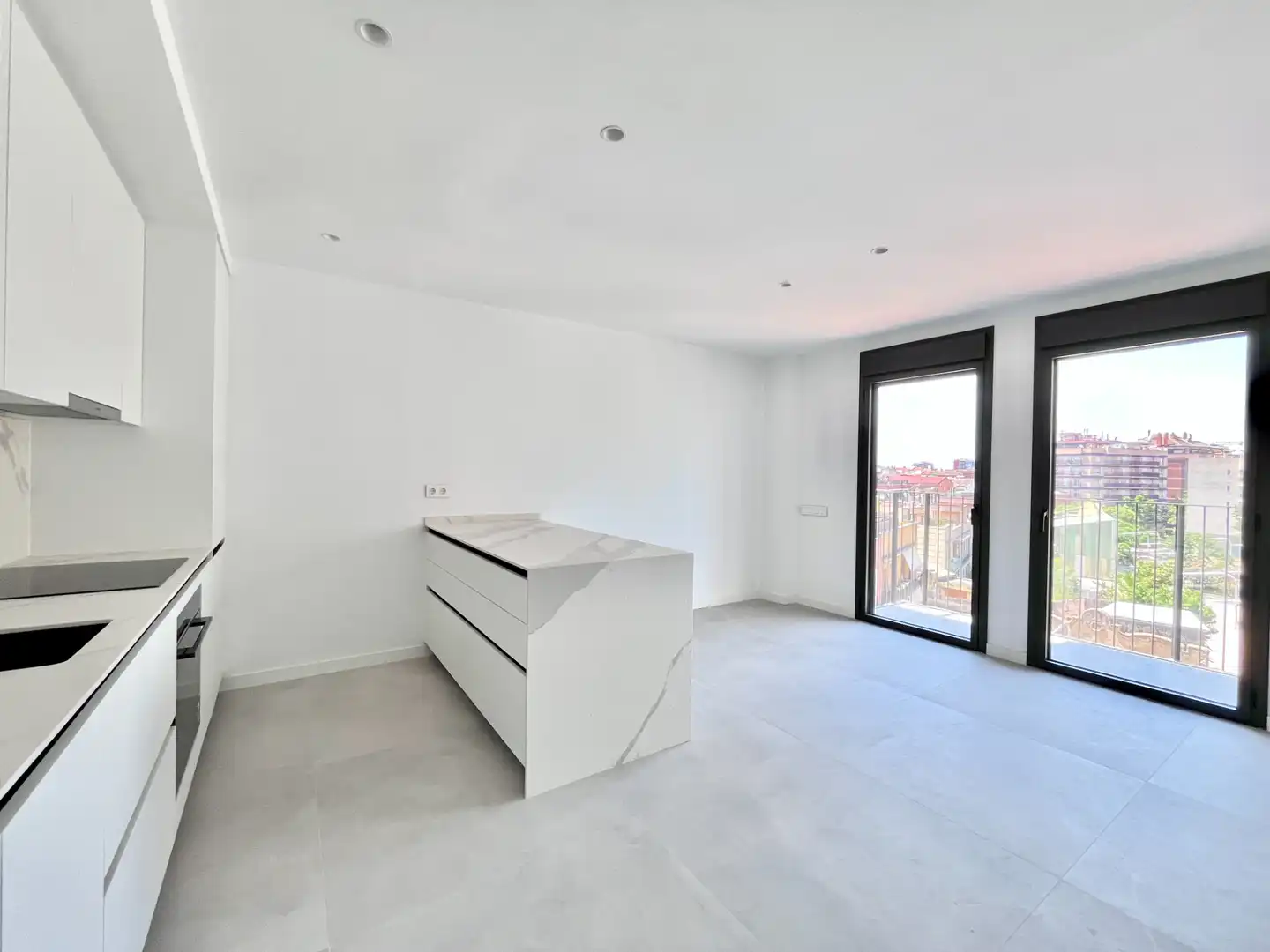 Living room of Flat for rent in Barcelona  with Air Conditioner, Heating and Parquet flooring