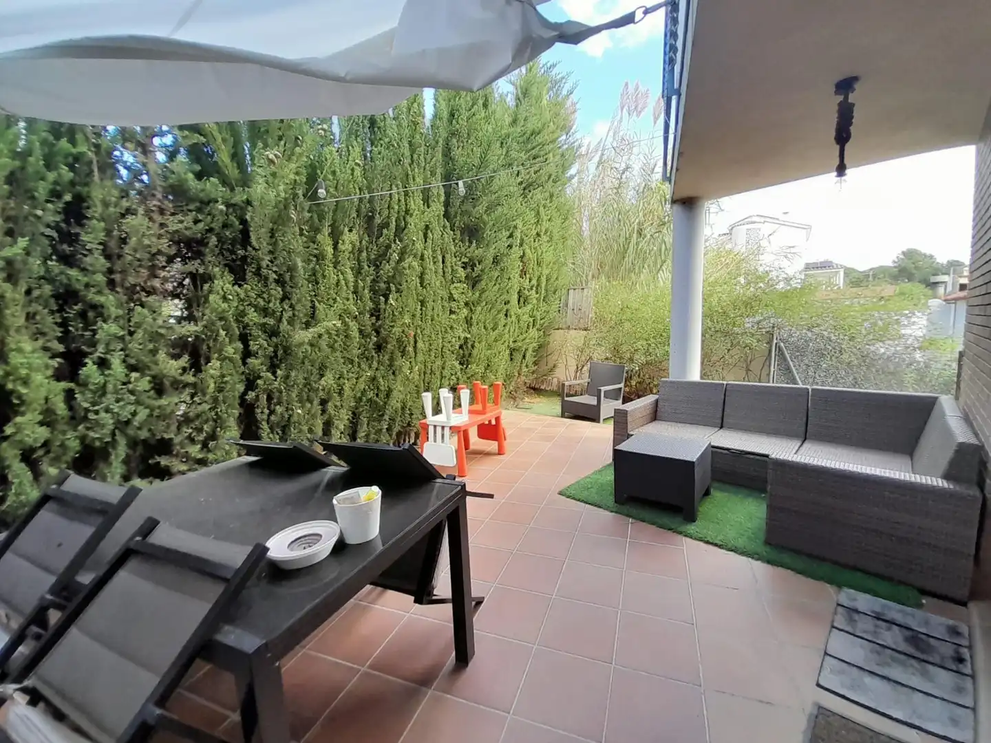 Terrassa de Casa o xalet en venda en Canet de Mar amb Aire condicionat, Jardí privat i Terrassa