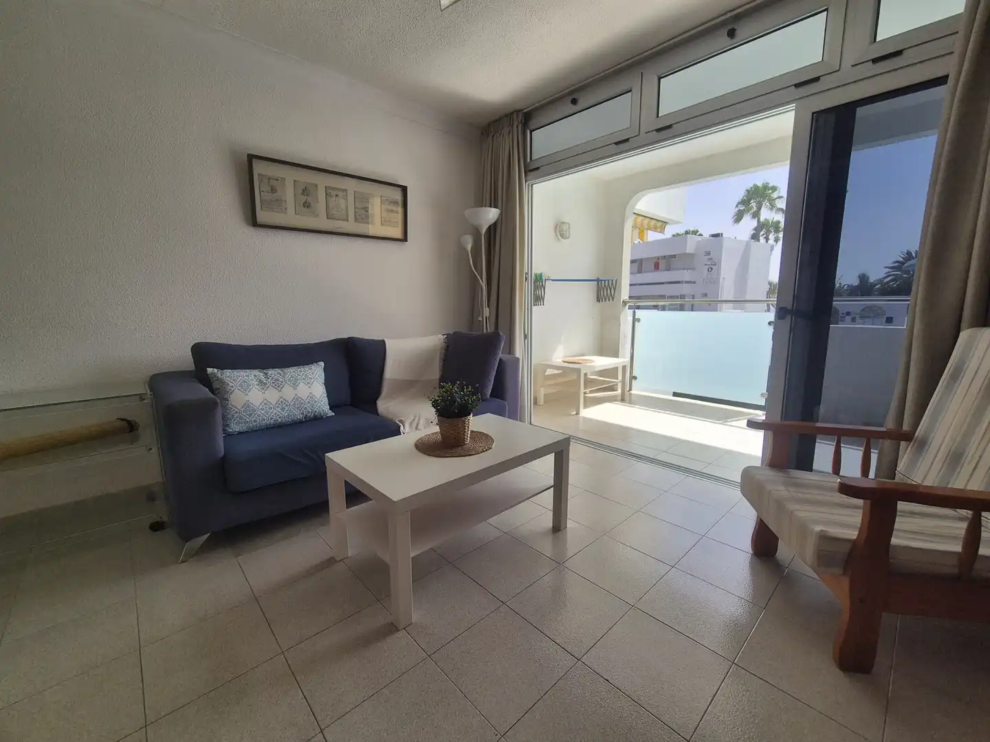 Wohnzimmer von Wohnungen zur Miete in San Bartolomé de Tirajana mit Privatgarten, Terrasse und Schwimmbad