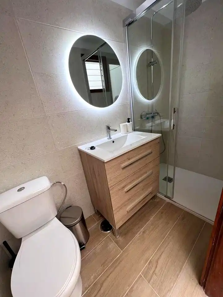 Badezimmer von Wohnung zur untervermieten in San Cristóbal de la Laguna mit Möbliert und Balkon