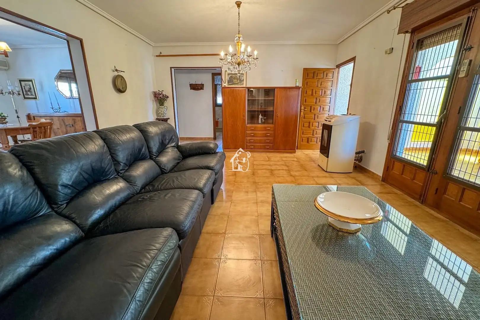 Sala de estar de Casa o chalet de alquiler en Rojales con Aire acondicionado, Jardín privado y Terraza