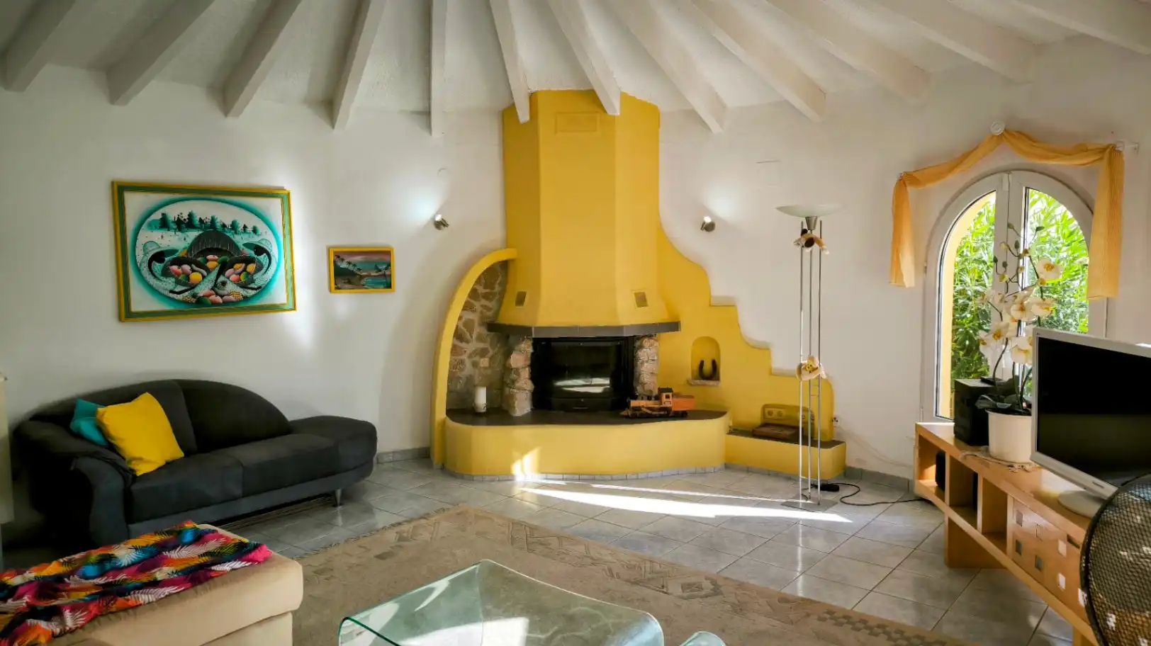 Sala d'estar de Casa o xalet en venda en La Fustera  