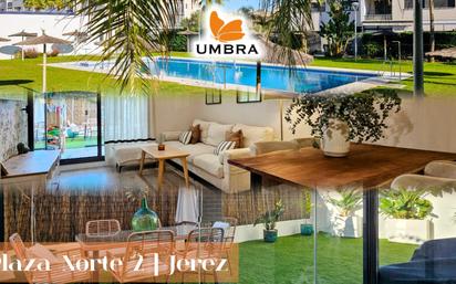 Exterior view of Planta baja for sale in Jerez de la Frontera  with Air Conditioner, Heating and Private garden