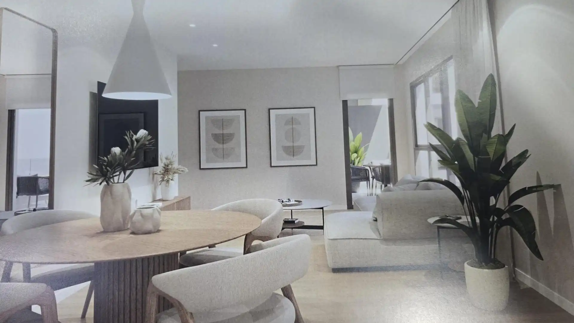 Living room of Flat for sale in Sant Joan d'Alacant  with Parquet flooring, Terrace and Community pool
