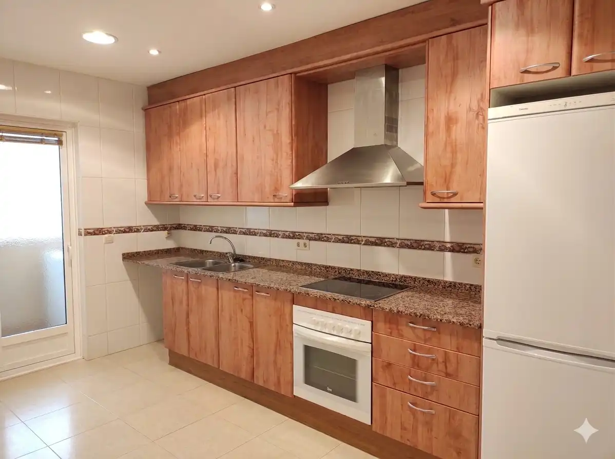 Cocina de Piso en venta en Santa Margarida I Els Monjos con Calefacción y Amueblado