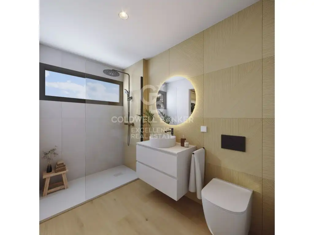 Badezimmer von Wohnung zum Verkauf in La Nucia mit Privatgarten, Terrasse und Schwimmbad