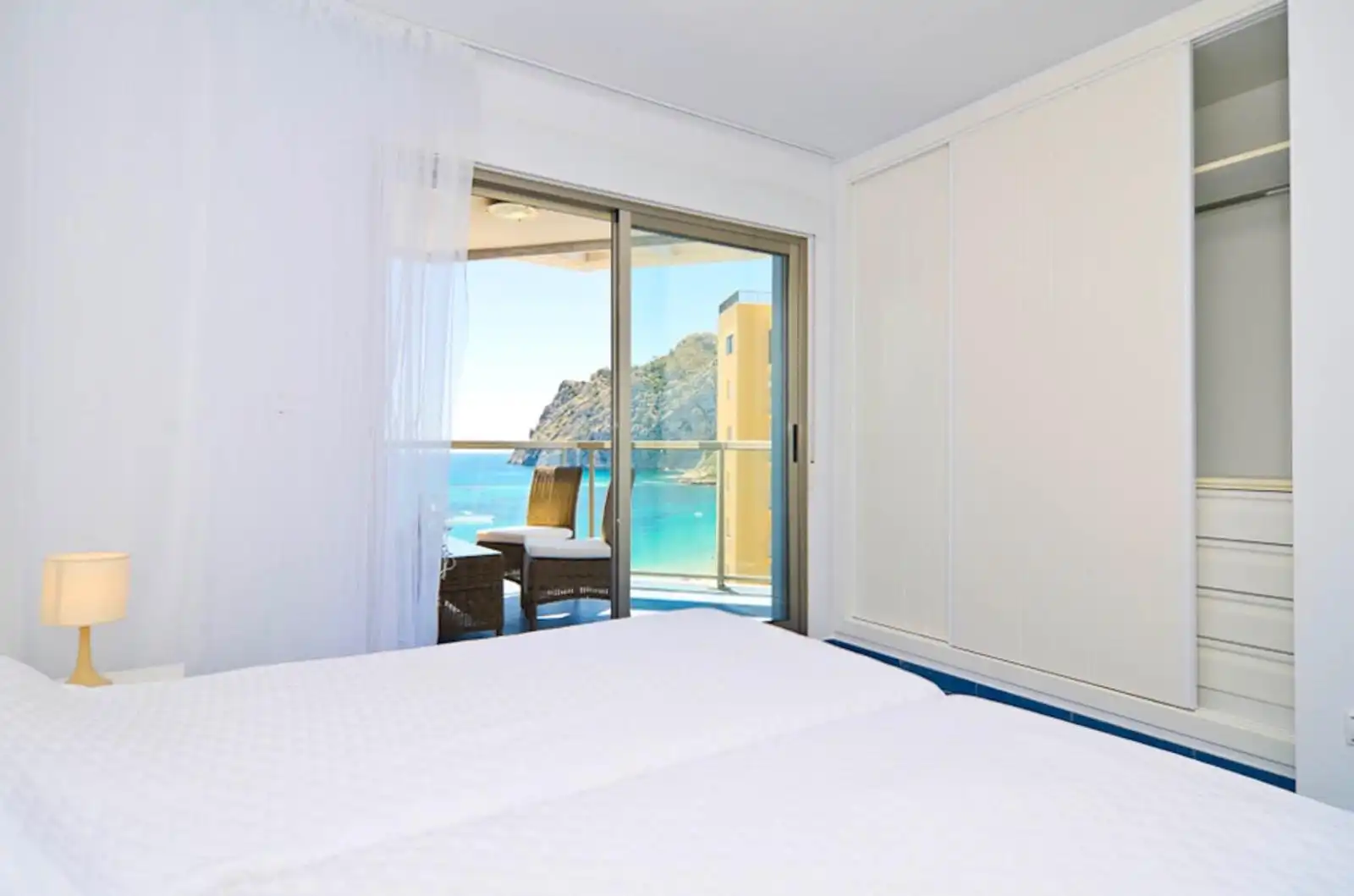 Bedroom of Attic for sale in Calpe / Calp  with Air Conditioner, Terrace and Furnished