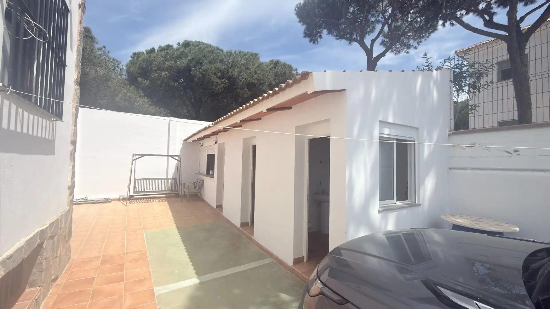 Vista exterior de Casa adosada en venta en Mazagón con Aire acondicionado, Trastero y Piscina