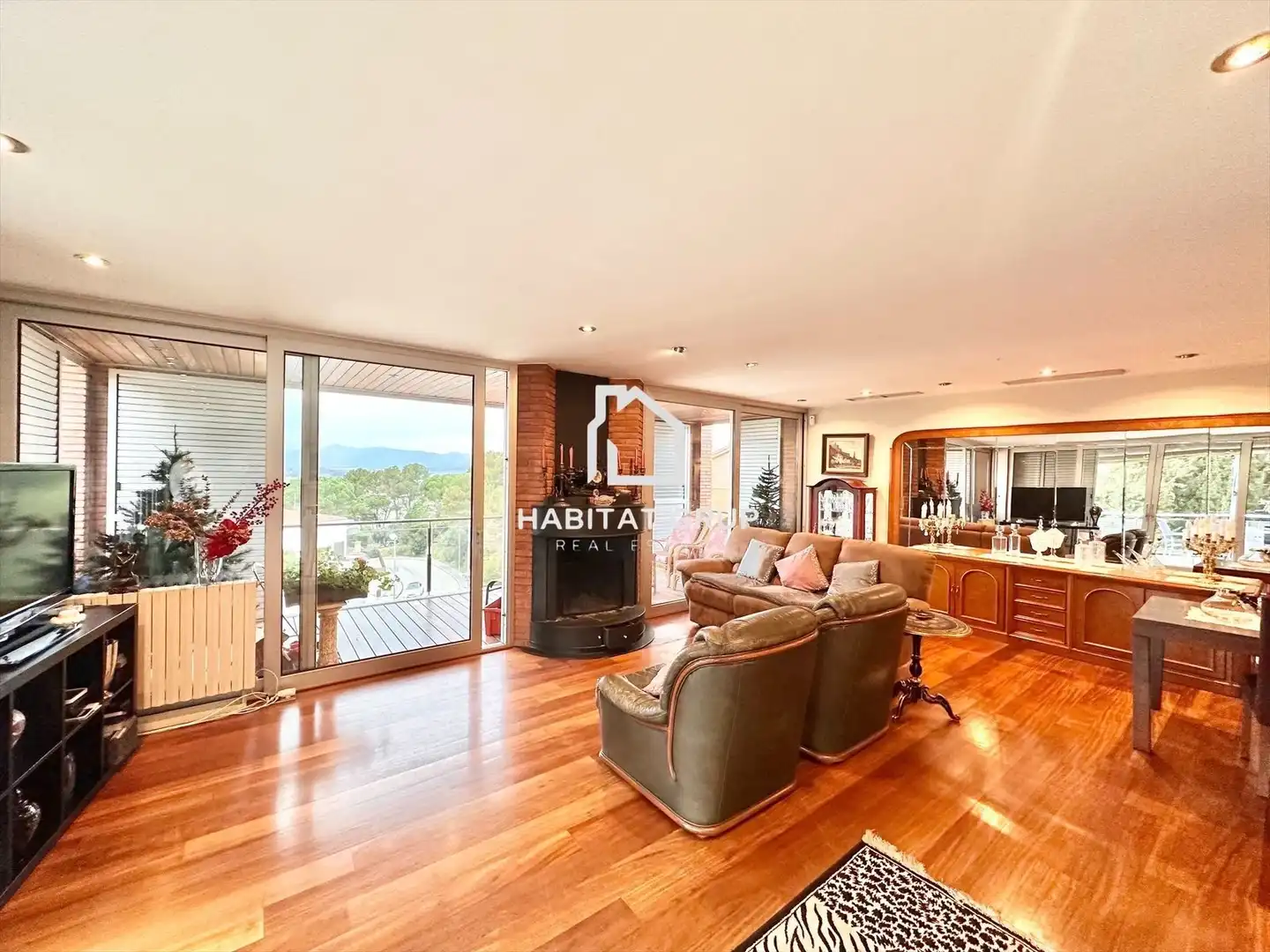 Sala de estar de Casa o chalet en venta en Girona con Aire acondicionado, Calefacción y Jardín privado