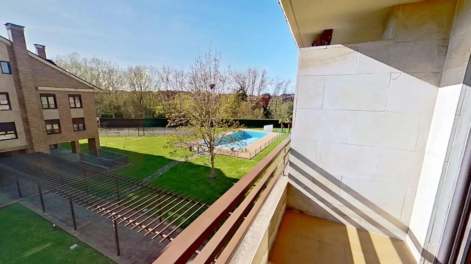 Swimming pool of Flat for sale in Gijón   with Heating, Terrace and Storage room