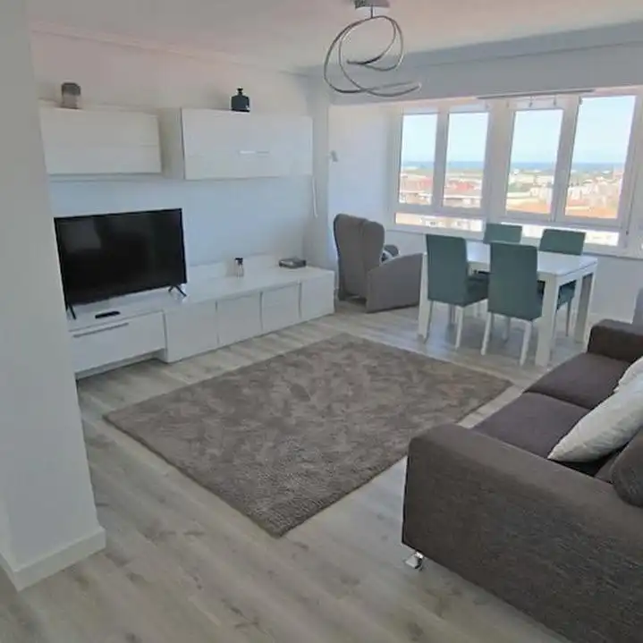 Sala de estar de Piso de alquiler en Santander con Calefacción, Amueblado y Balcón