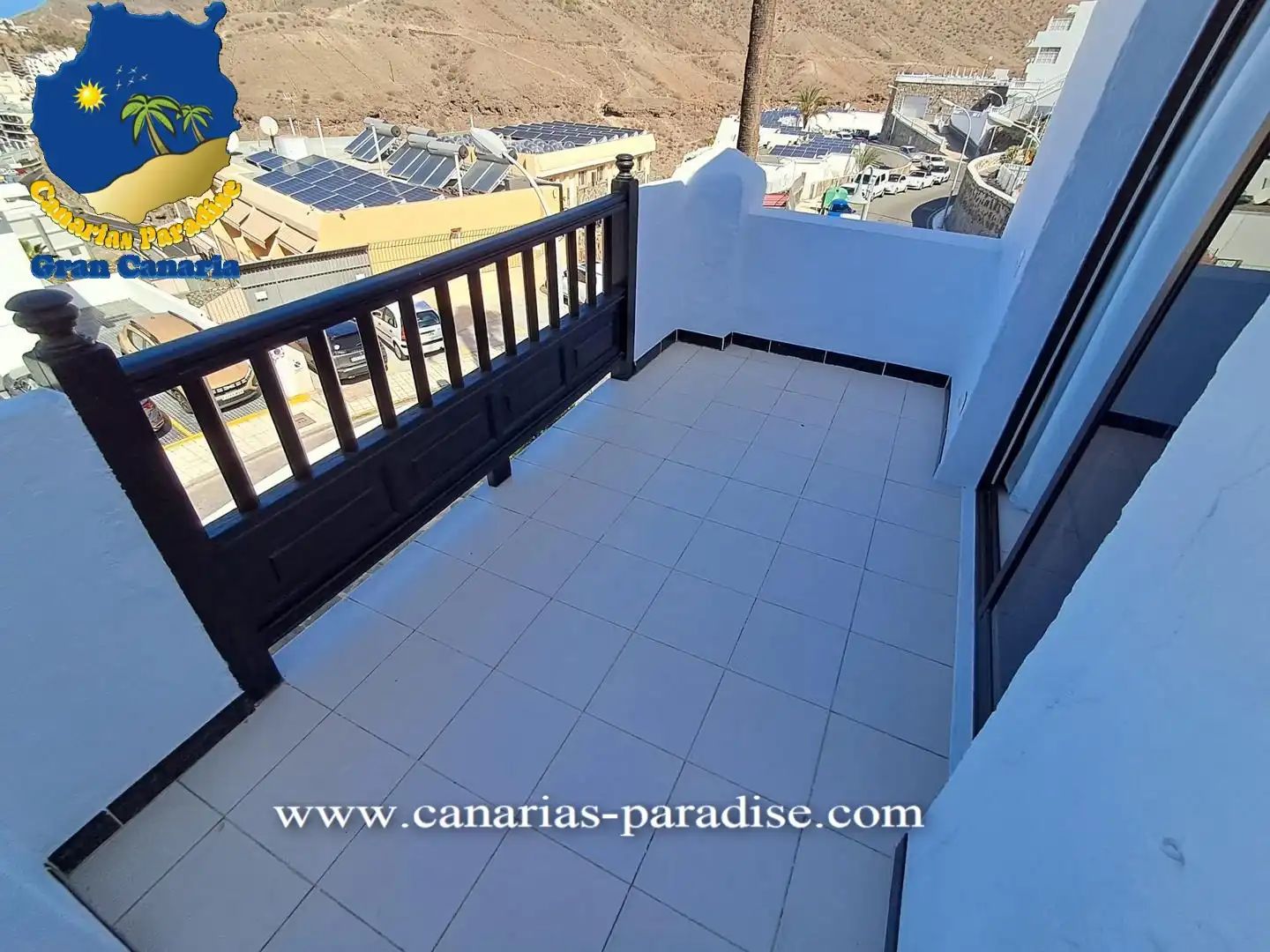 Terrasse von Maisonette zum Verkauf in Mogán mit Klimaanlage, Terrasse und Möbliert