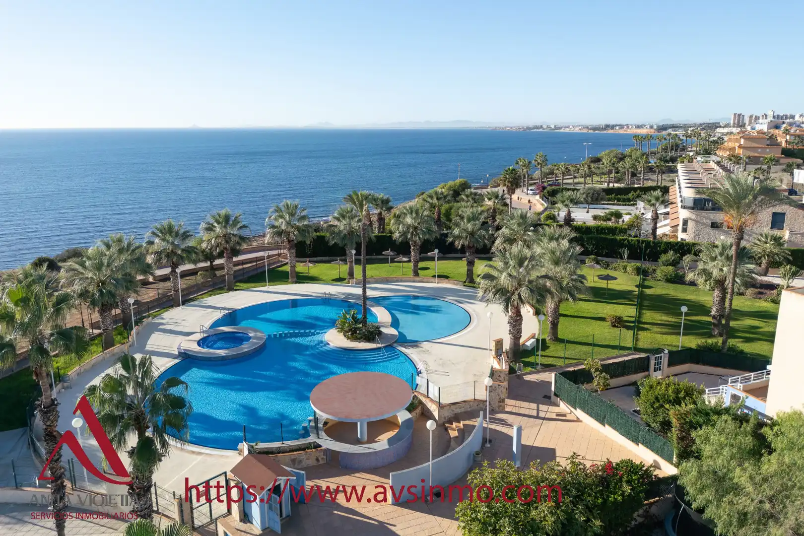 Swimming pool of Apartments for rent in Orihuela  with Air Conditioner, Furnished and Oven