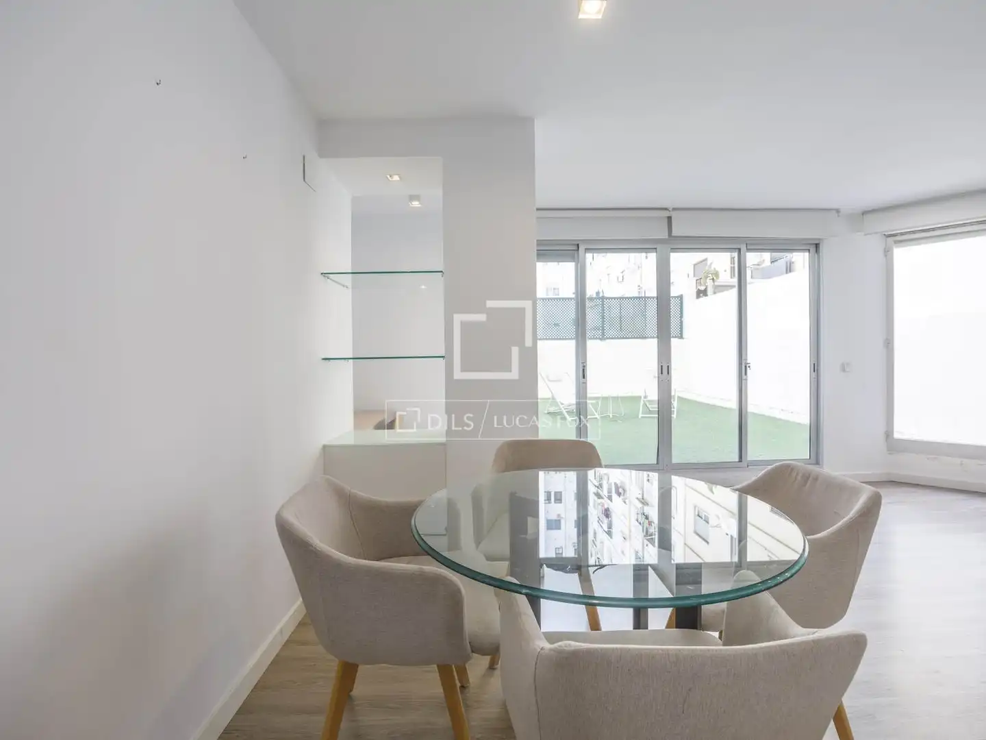 Terrasse von Wohnung zur Miete in Valencia mit Klimaanlage, Heizung und Parkett