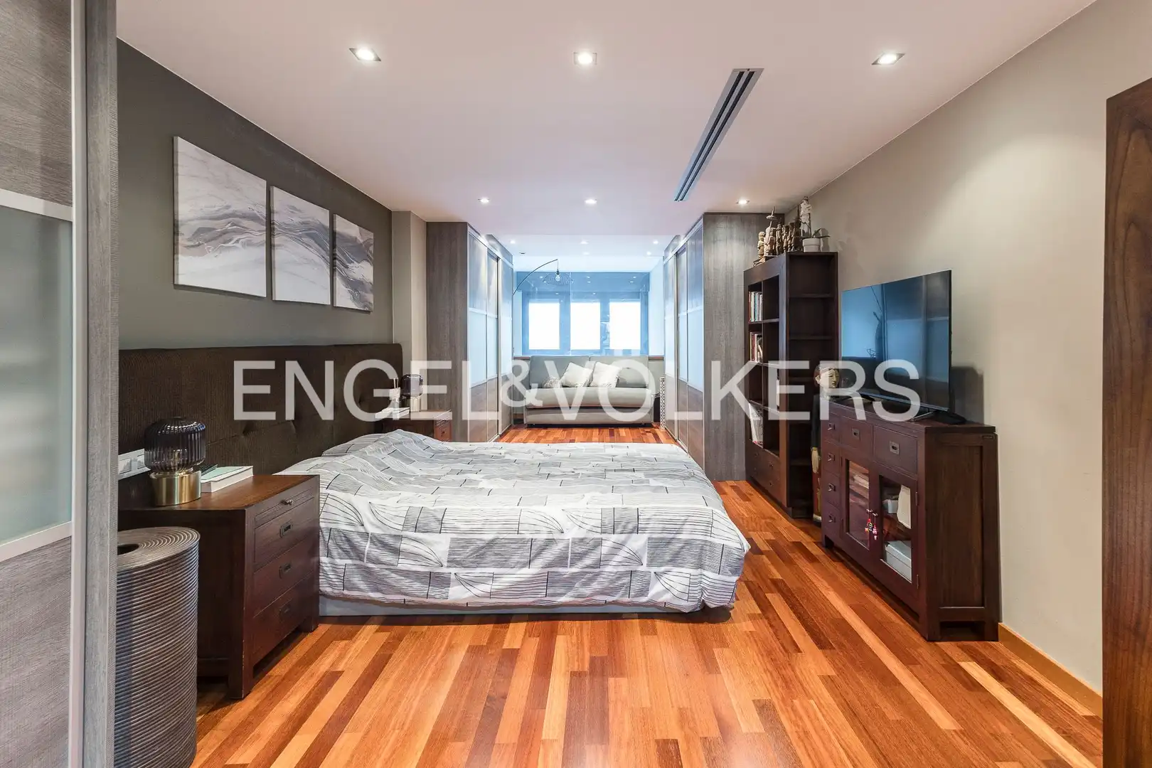 Bedroom of Duplexes for sale in Barcelona  with Heating, Parquet flooring and Furnished