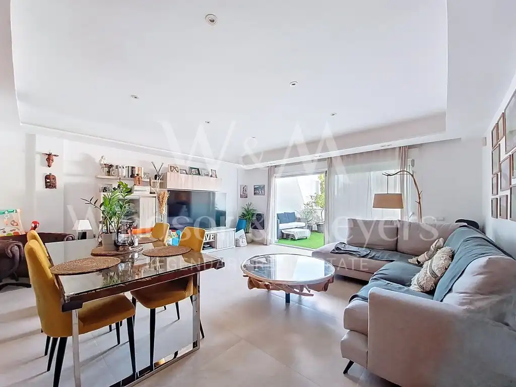 Sala d'estar de Dúplex en venda en Santa Eulària des Riu amb Aire condicionat, Calefacció i Terrassa
