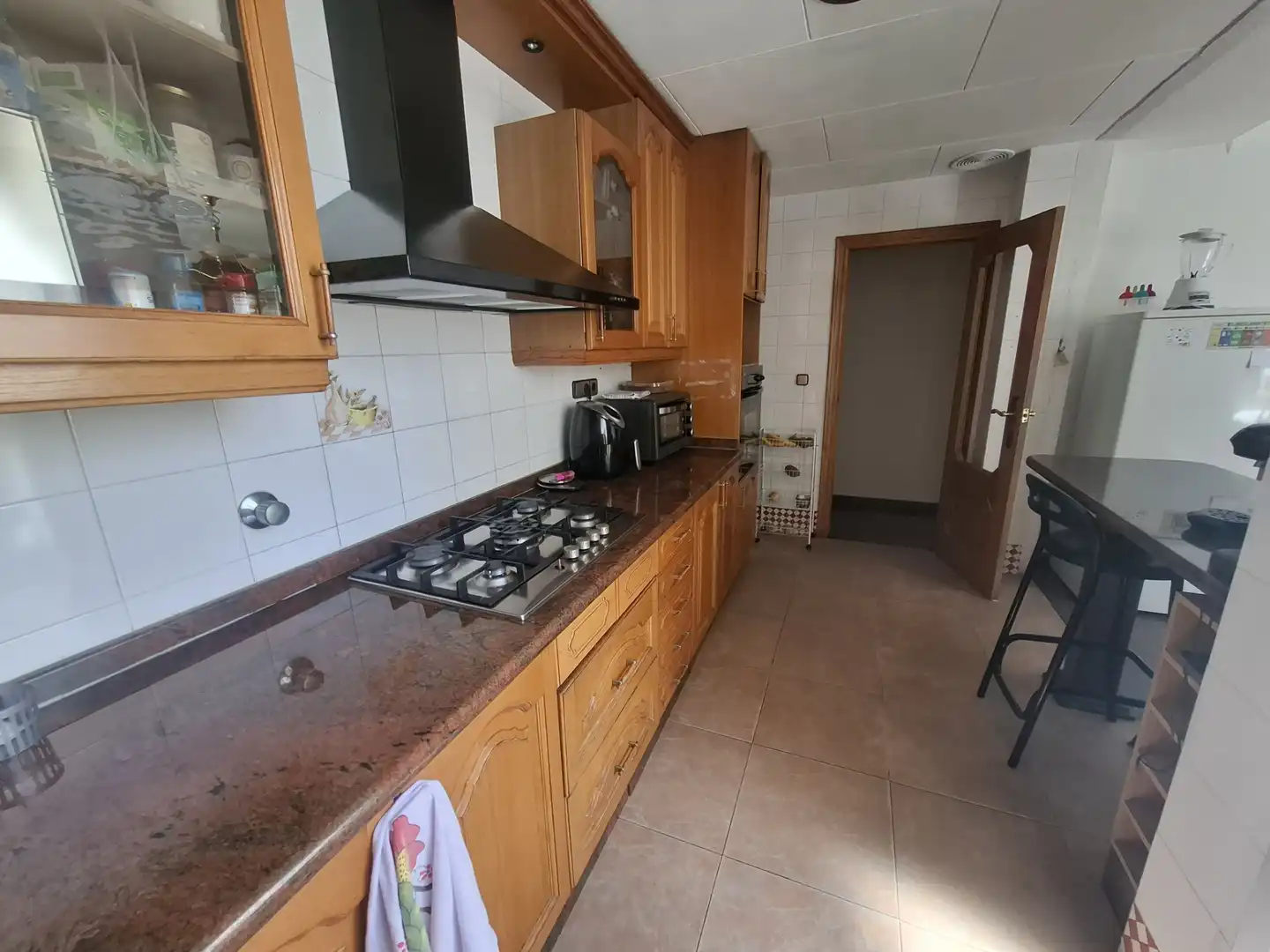 Kitchen of Flat for sale in Valencia  with Air Conditioner, Furnished and Oven