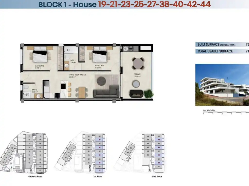 Penthouse with pool for sale in La Marina, imagen 4