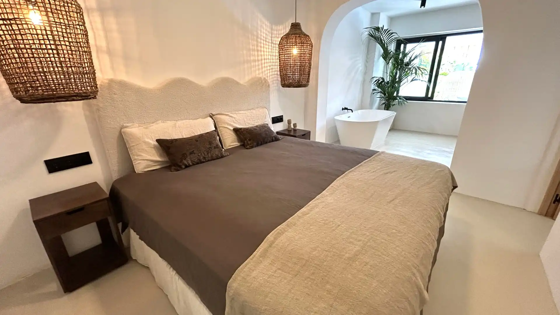 Schlafzimmer von Haus oder Chalet zum Verkauf in Torremolinos mit Klimaanlage, Heizung und Privatgarten
