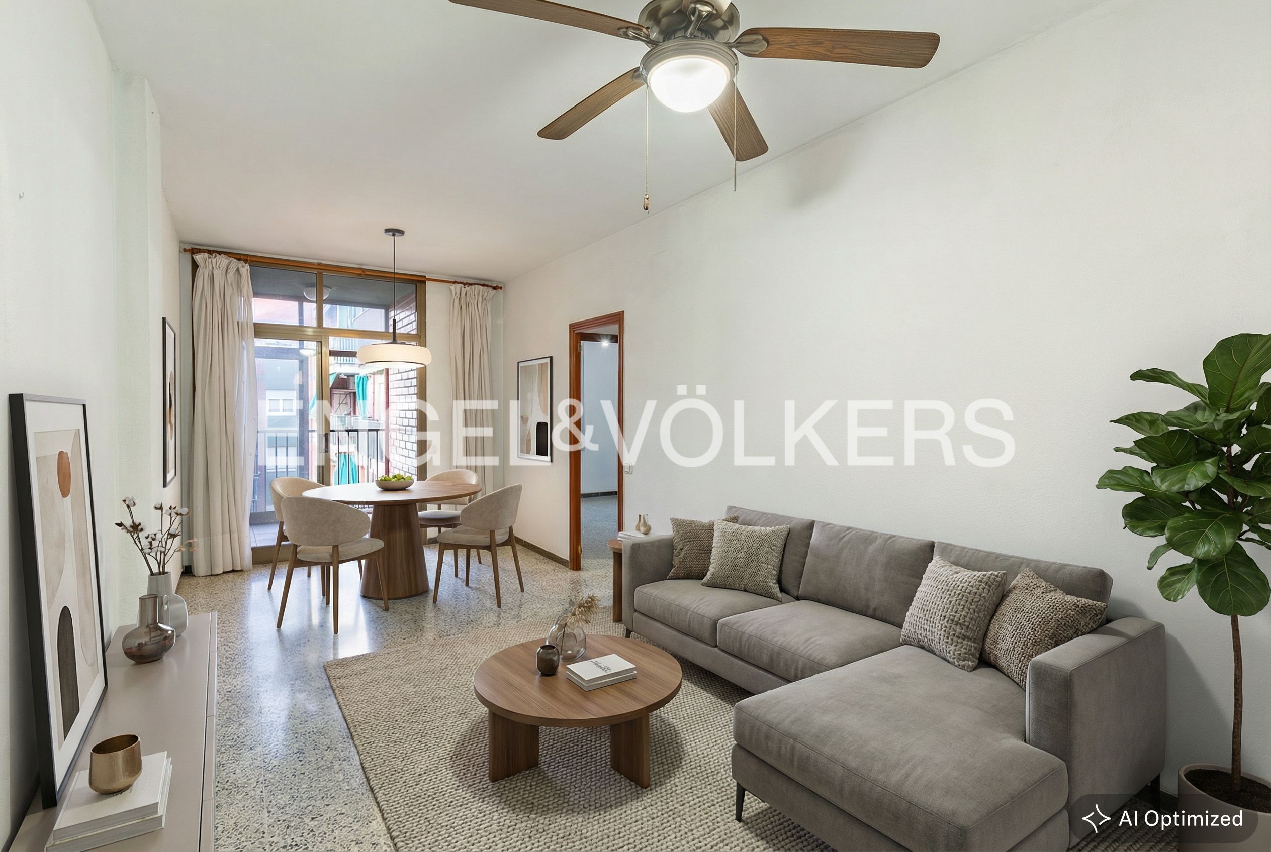 Sala d'estar de Pis en venda en  Barcelona Capital amb Aire condicionat, Calefacció i Balcó