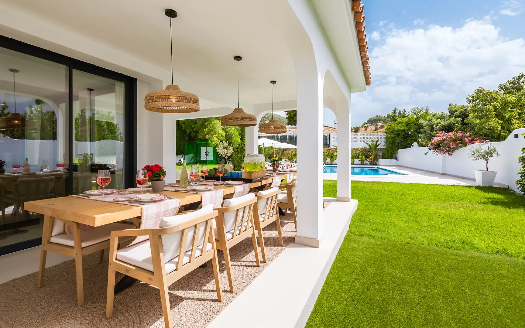 Terraza de Casa o chalet en venta en Marbella con Aire acondicionado, Jardín privado y Terraza