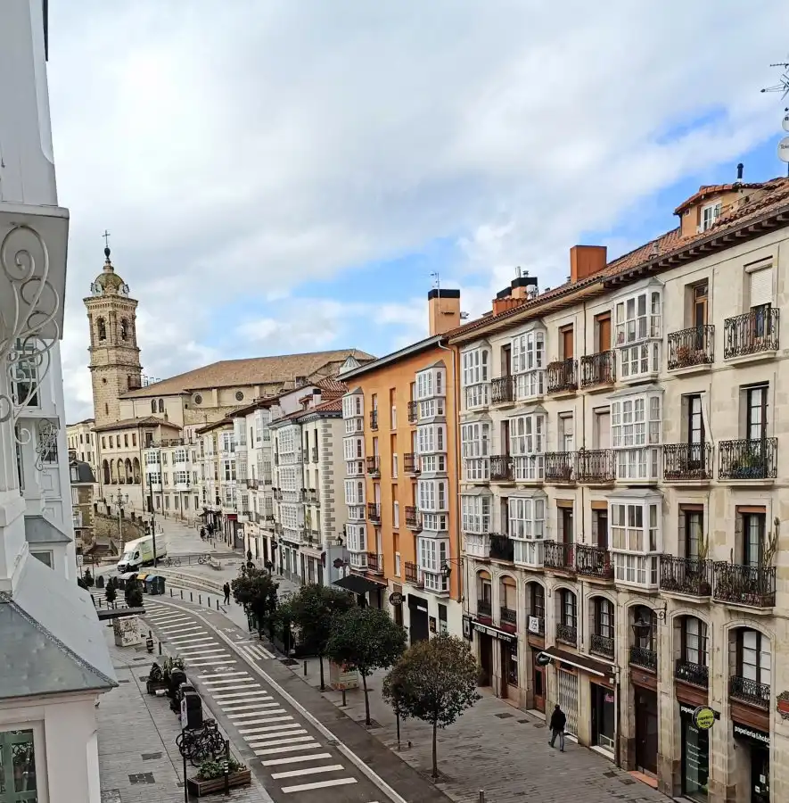 Vista exterior de Piso en venta en Vitoria - Gasteiz con Calefacción, Parquet y Trastero