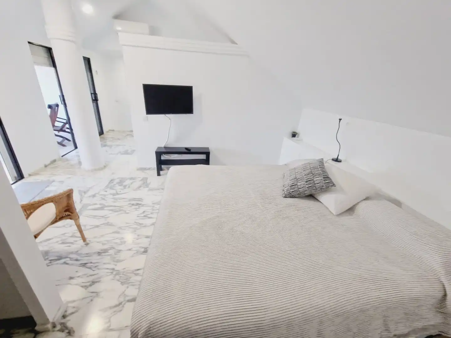 Schlafzimmer von Haus oder Chalet zur Miete in San Bartolomé de Tirajana mit Klimaanlage, Terrasse und Abstellraum