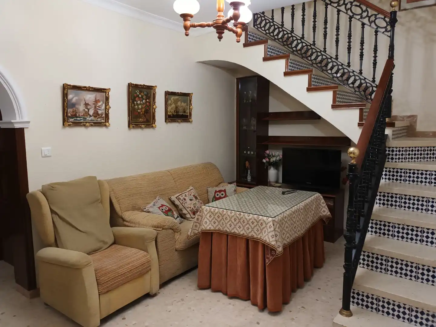 Living room of Houses for sale in Utrera  with Air Conditioner, Terrace and Balcony