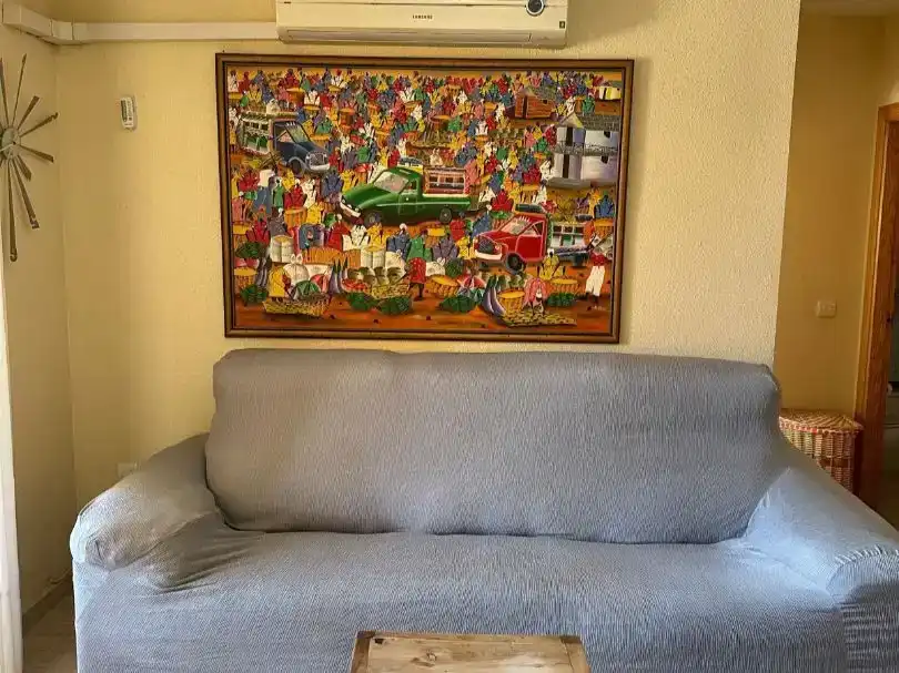 Living room of Flat for rent in Mazarrón  with Air Conditioner, Swimming Pool and Furnished