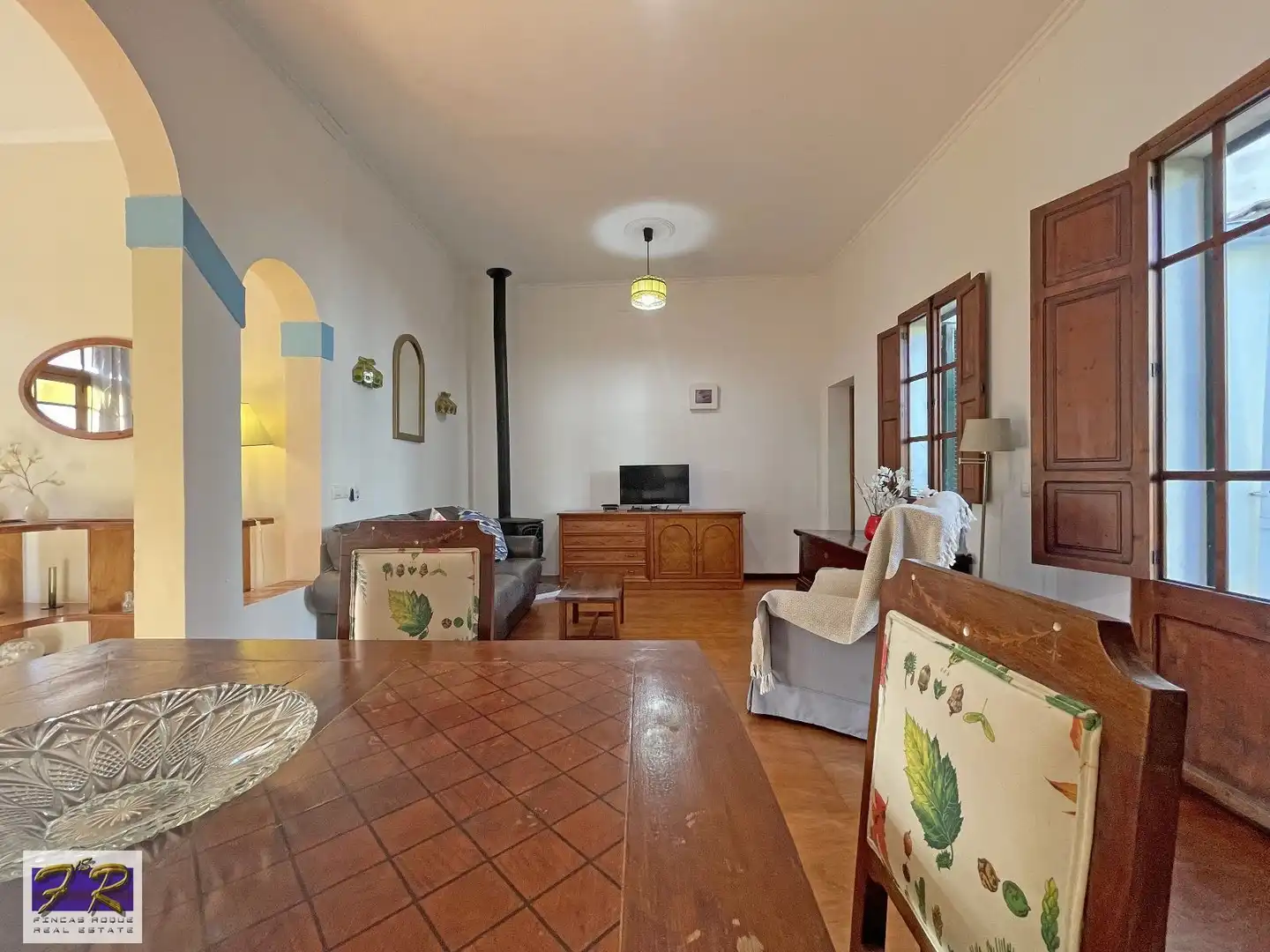 Sala d'estar de Casa o xalet en venda en Alcúdia amb Terrassa, Moblat i Forn