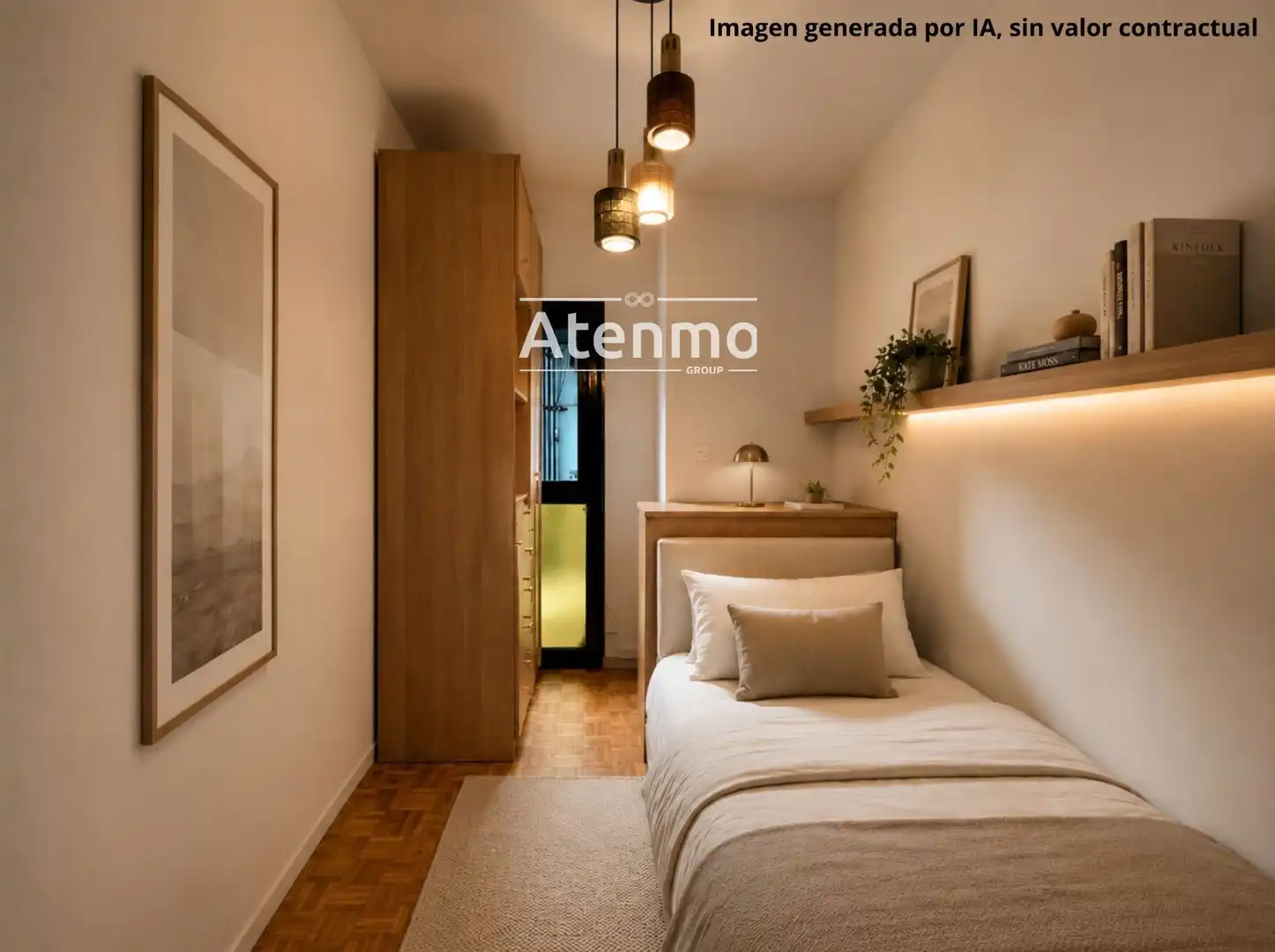 Schlafzimmer von Wohnung zum Verkauf in Barcelona mit Terrasse und Balkon