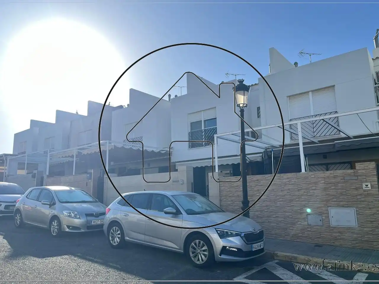 Vista exterior de Casa o xalet en venda en Aljaraque amb Aire condicionat i Moblat