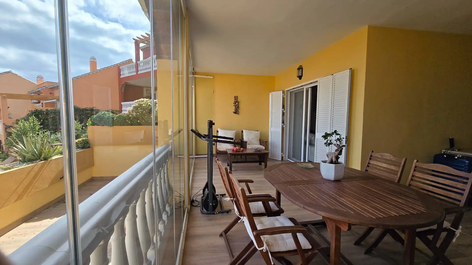 Terrassa de Dúplex en venda en Manilva amb Aire condicionat, Jardí privat i Terrassa