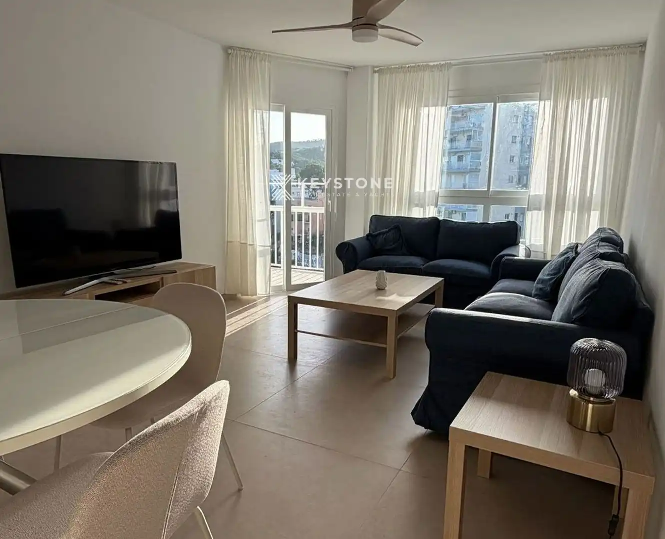 Living room of Flat for rent in  Palma de Mallorca  with Air Conditioner, Terrace and Swimming Pool
