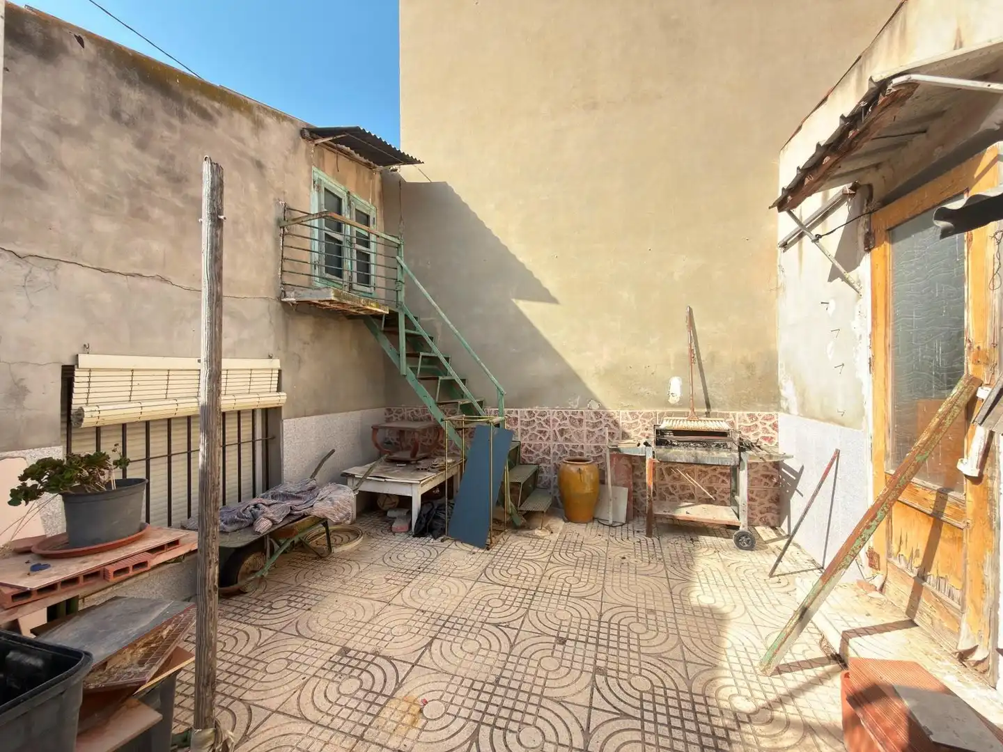 Terraza de Casa adosada en venta en Alicante / Alacant con Aire acondicionado, Calefacción y Jardín privado